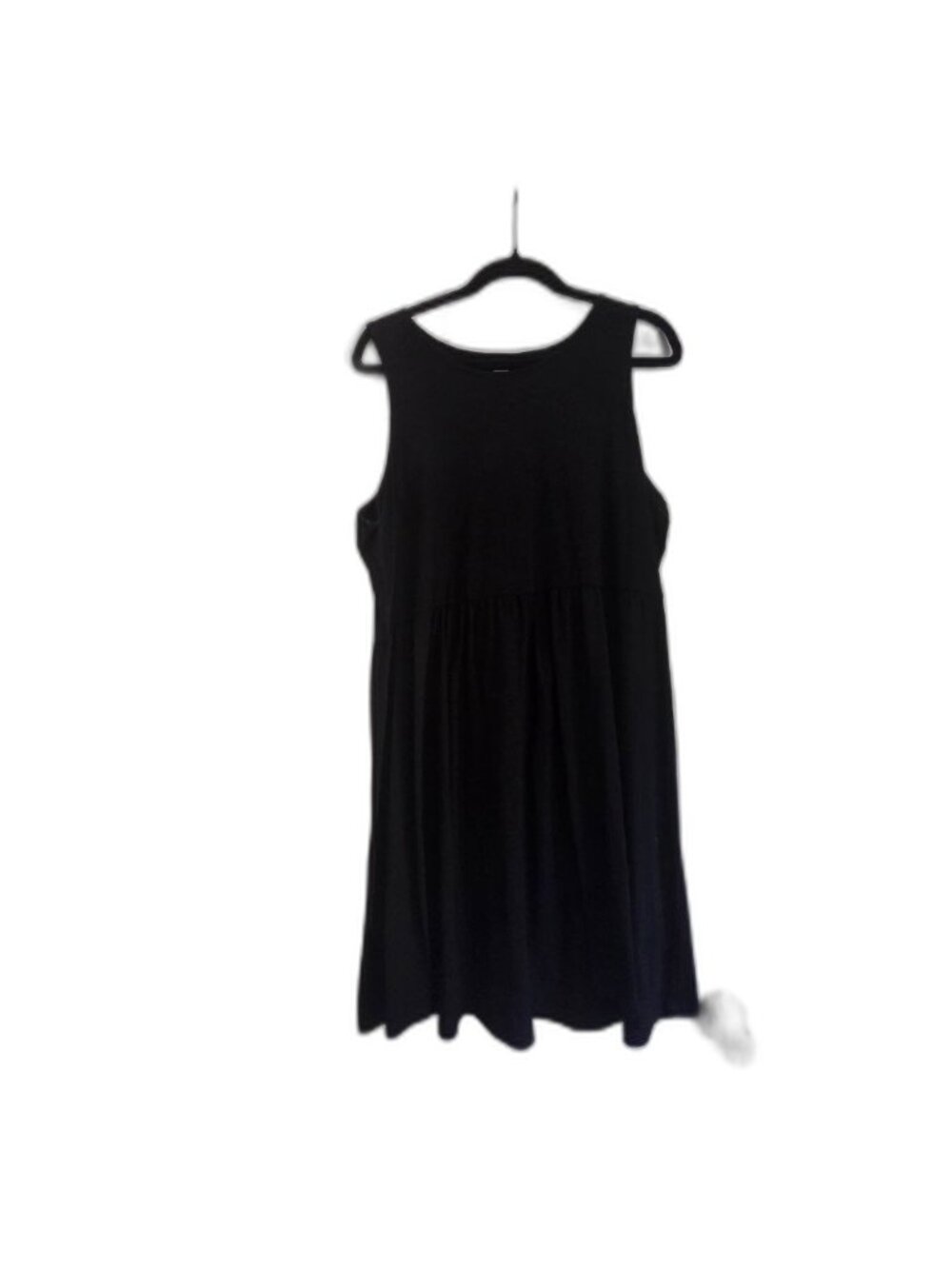 Avenue Black Pintuck Pleated Tunic Top Size 18 NWOT Relaxed Flowy